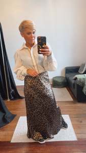 Luxe Leopard Bias Cut Skirt