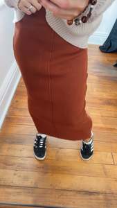 All Shorts: Cool Yarn Knit Skirt Rust