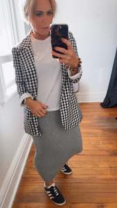 All Shorts: Lux Wool Knit Skirt Blue
