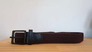 Accessories: Brown & Black Weave Belt
