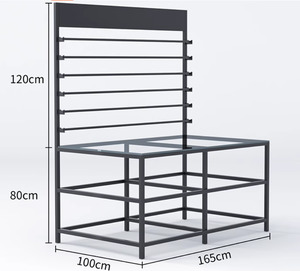 Working Table 1 - L 165 x W 100 x H 80 with H 120 Film Rack - Tint Guys