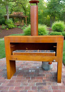 Fire Bowls: The Cardrona Corten Fireplace in Gas