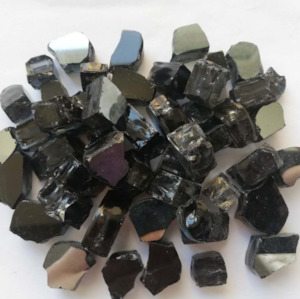 Fire Bowls: Black Reflective Fire Glass