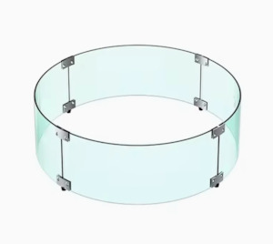 Fire Bowls: Glass Flame Guard 740 Round