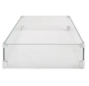 Fire Bowls: Glass Flame Guard 590 Square