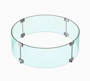 Fire Bowls: Glass Flame Guard 740 Round