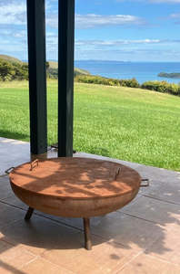 Fire Bowls: Fire Pit  Corten Lid