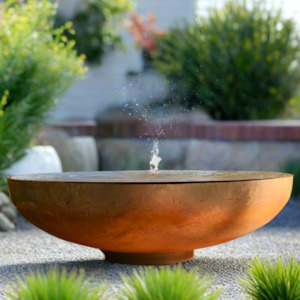 Garden Features: The Deep Bowl Corten Water Feature