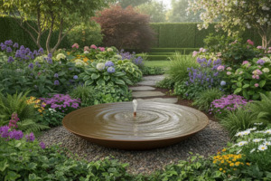 Garden Features: The Estella Corten Water Bowl