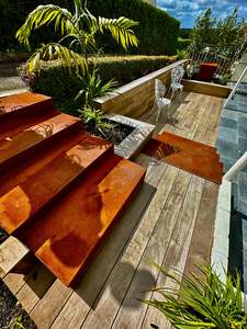 Garden Features: Corten Steps