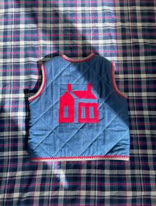Unisex Baby Top: Child Home Sweet Home Quilt Vest