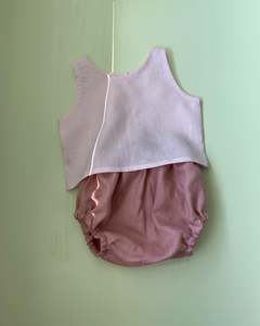 Unisex Baby Top: Unisex Linen Singlet