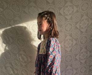 Girls Block Print Dress