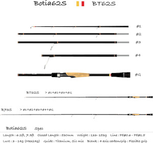 Transcendence Boatia62S+ Light Game Travel Rod