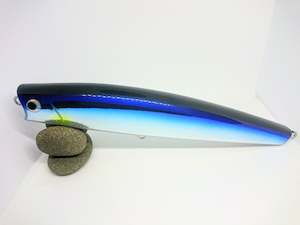 Topwater Popper Fish Trippers Village Espuma 220 Blue Silver