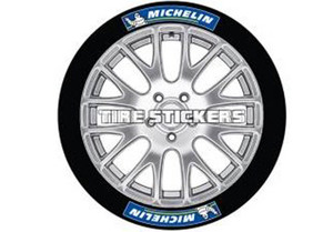 Products: Michelin Tire Stickers – Blue and White Michelin Tire Lettering Design - TireStickers New Zealand