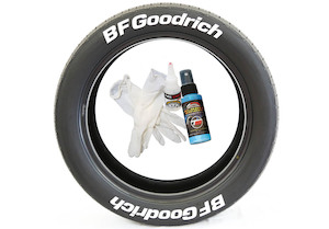 Products: BF GOODRICH – White Tire Lettering Kit For Trucks / Cars - TireStickers New Zealand