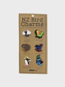 Products: Shoe Charms Set - NZ Birds