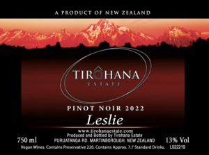 Pinot Noir ‘Leslie’ 2022