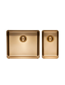 Essentials 835mm 1 + 1/2 Double Bowl Sink