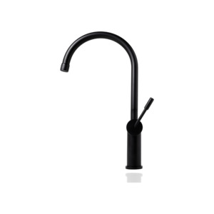 Matte Black Sinks Taps: Essentials Gooseneck Kitchen Tap