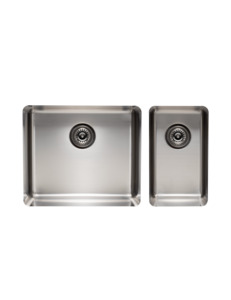 Essentials 835mm 1 + 1/2 Double Bowl Sink