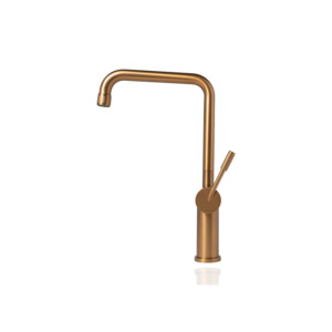 Titan Essentials Square Kitchen Mixer Tap – Brass