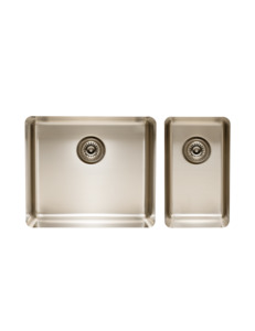Essentials 500mm & 250mm 1 + 1/2 Double Bowl Sink