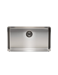 brushed steel: Essentials 700mm Single Bowl Sink