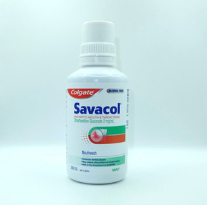 Colgate Savacol Alcohol-Free Mouthwash – Mint 300ml Titirangi Smiles