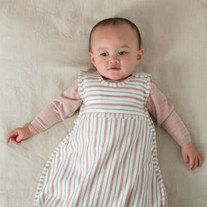 Merino Kids Go Go Bag Misty Rose Stripped 2-4 Years