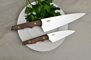 Neu Chefs 215 & Petty 115 Combo – Walnut & Green G10