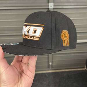 Products: TKO Heavy Haulage Flat Peak Cap – Black & Orange