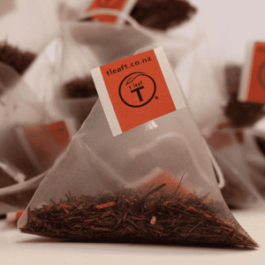 Red vanilla raspberry Pyramid Teabags t leaf T NZ