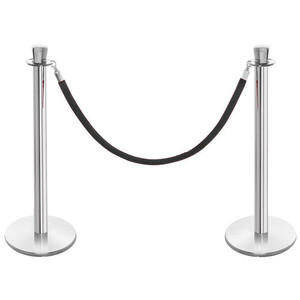 Silver Stanchion (rope is additional at $5.00 each) TLL Events