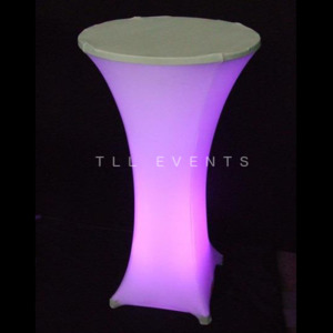 Products: Bar leaner, cover & light TLL Events