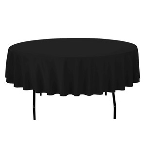 Black Round Table Cloth 2.80m TLL Events