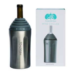 Drinkware: Toadfish Insulated Wine Chiller With Flexi-lock Pouring, Fits Most Bottles