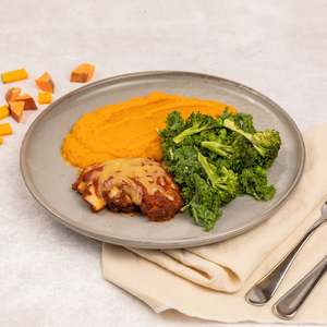 Chicken Parmigiana with Mash and Greens (FROZEN)