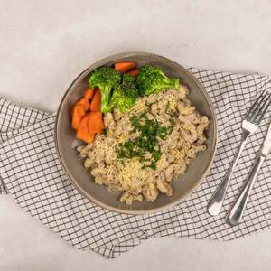 Truffle Mac & Cheese with Lentils (V)