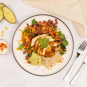 All: Mexican Fajita Salad with Jerk Chicken
