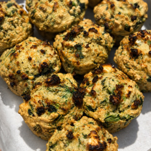 Morning Tea: Spinach & Feta Savoury Muffin