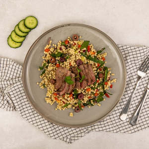 All: Pearl Cous Cous Salad with Lamb