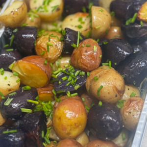 All: Garlic Roasted Baby Potatoes with Lemon & Herb Creme (GF)