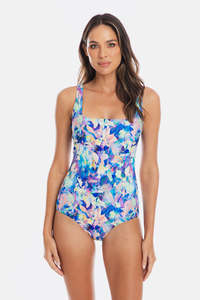 Acadia Square Neck Chlorine Resistant One Piece Swimsuit
