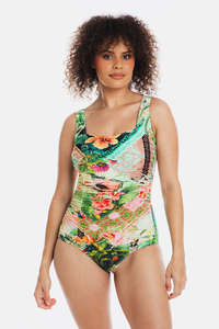 Fiji Gathered Square One Piece Swimsuit