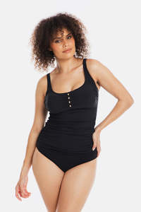 Black Microfibre Tankini Underwire Set