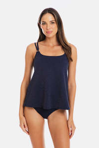 Luxe Navy Tankini A-Line Set