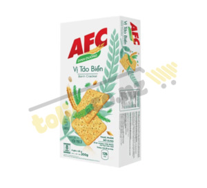 Bánh cracker dinh dưỡng AFC vị tảo biển hộp 200g (8 gói 25g)