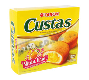 Bánh Custas Orion nhn kem trứng hộp 282g (12 cái x 23.5g)